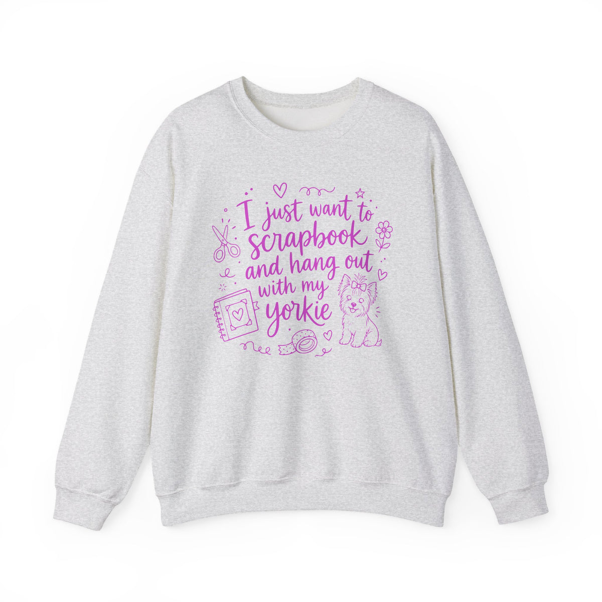 Ash Gildan 18000 sweatshirt with My Therapist Fired Me design printed on the front.
