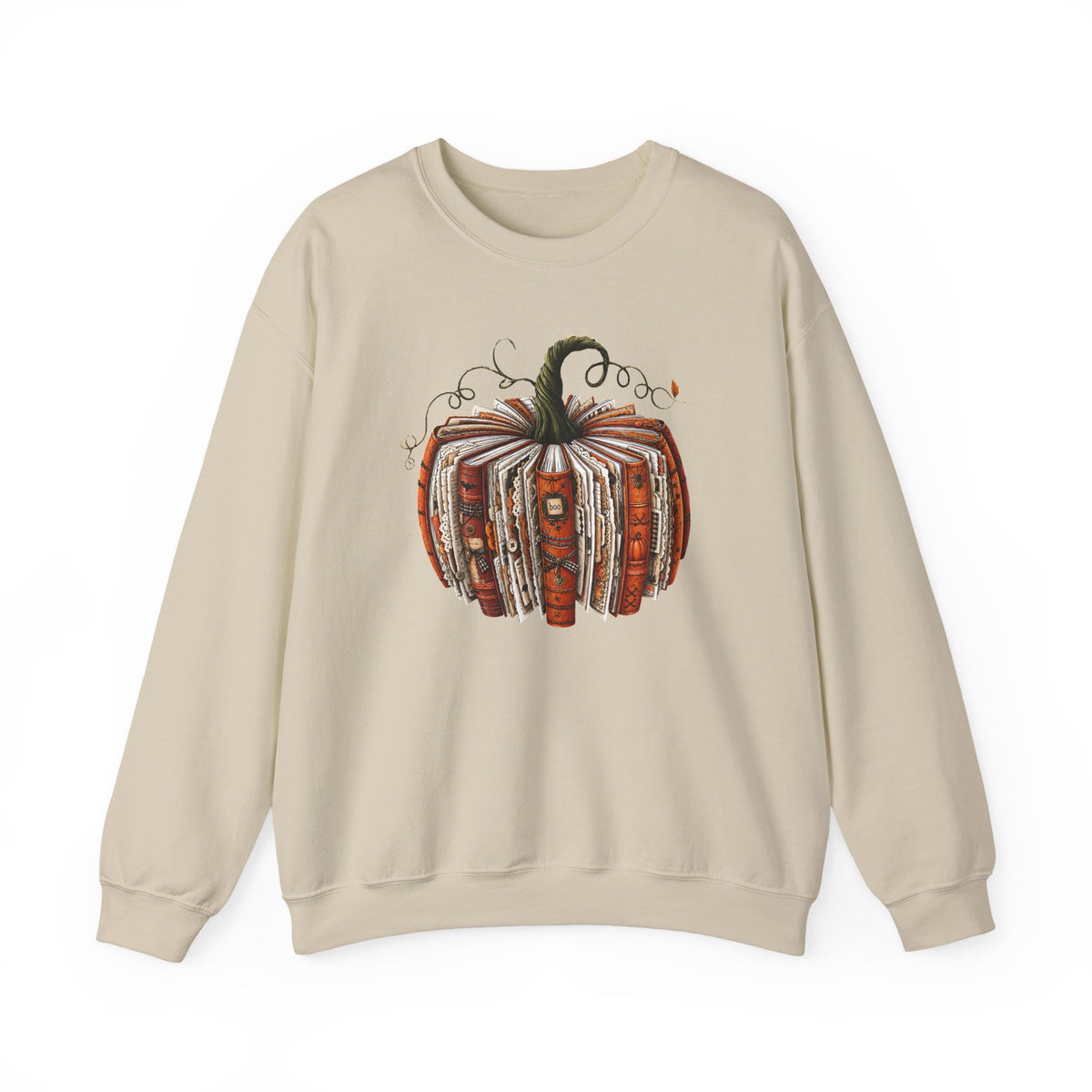 Sand Gildan 18000 sweatshirt with minimalist My Therapist Fired Me printed quote.