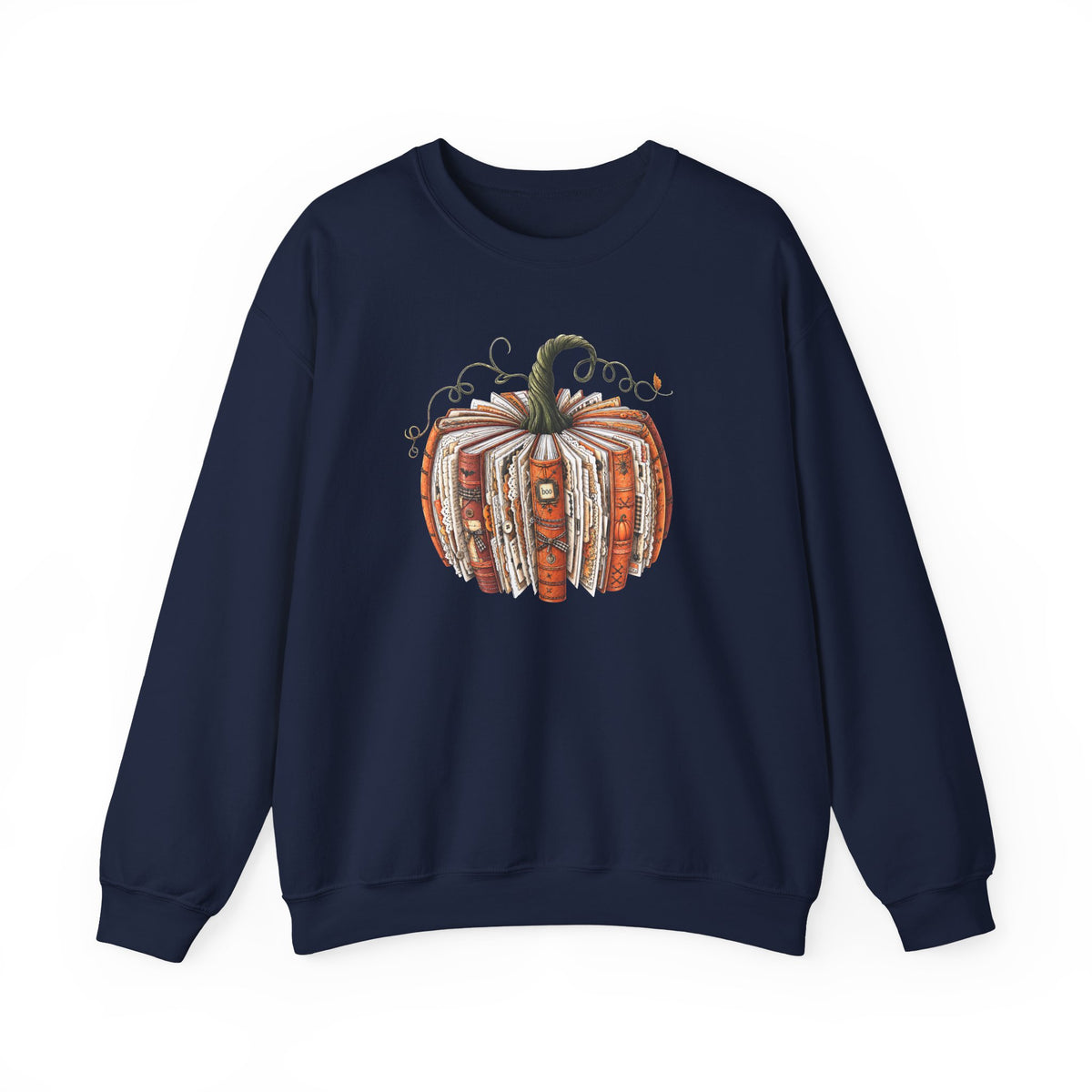 Navy Gildan 18000 sweatshirt with My Therapist Fired Me therapy quote on front.