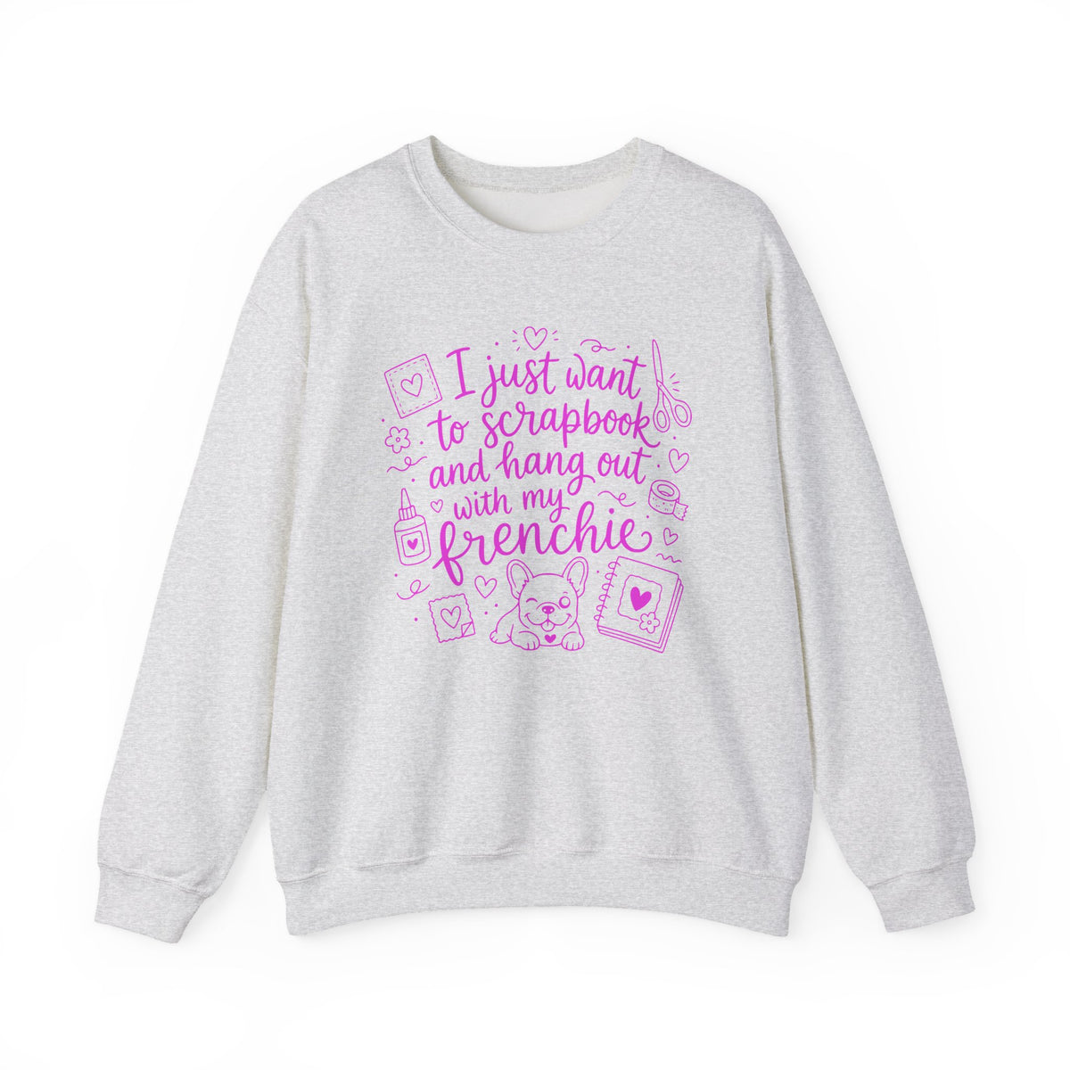 Ash Gildan 18000 sweatshirt with My Therapist Fired Me design printed on the front.