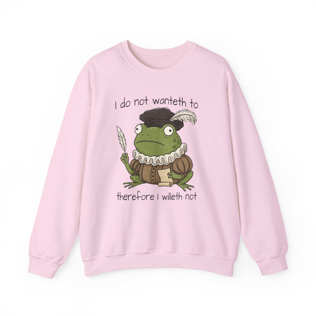 Light Pink Gildan sweatshirt with My Therapist Fired Me sarcastic lettering.