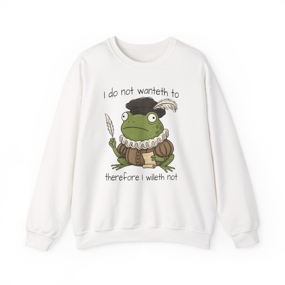 White Gildan sweatshirt with minimalist My Therapist Fired Me sarcastic quote printed on front.
